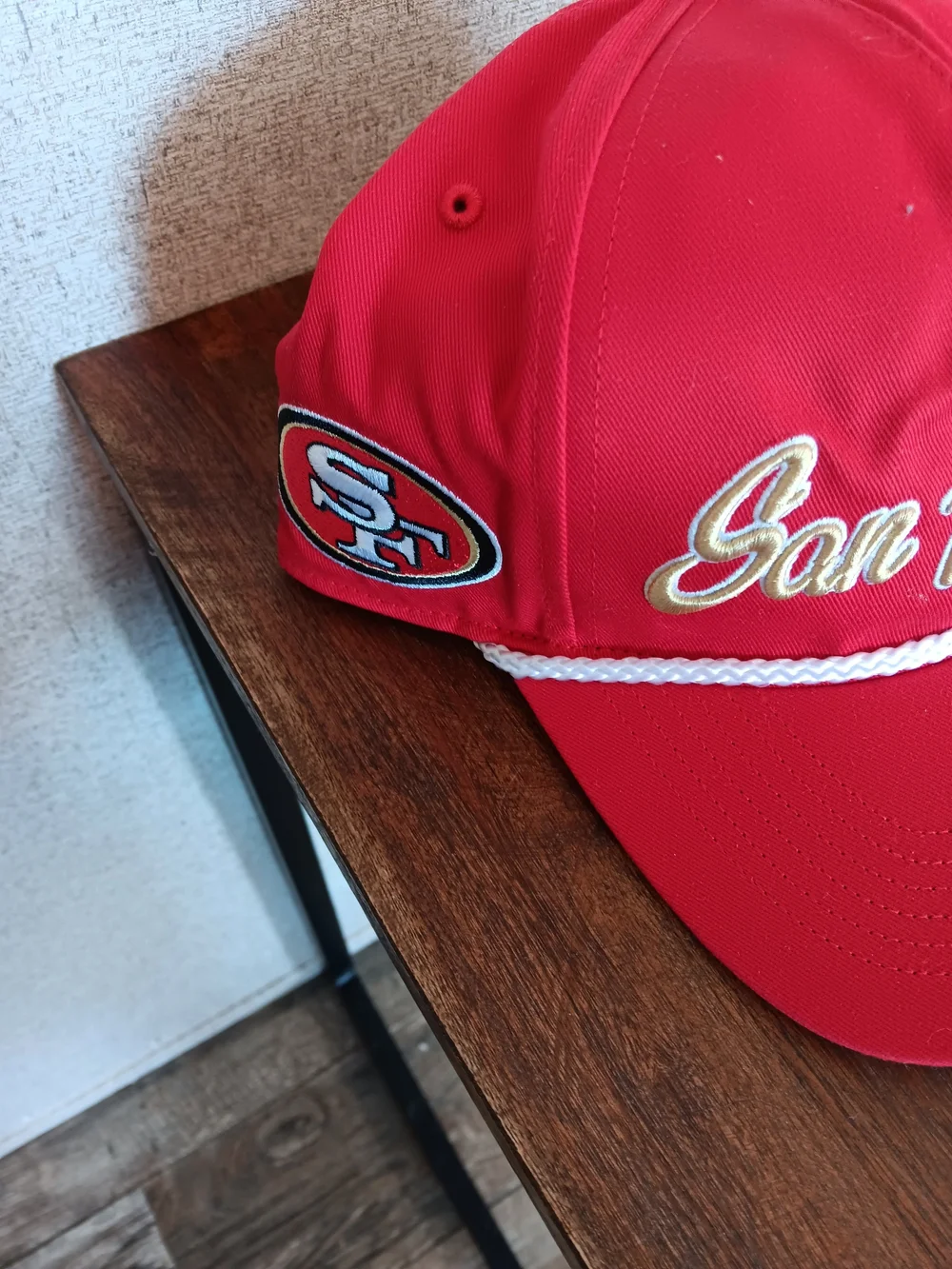 '47 San Francisco 49 Ers Rope Front Cap - Red with Gold Script